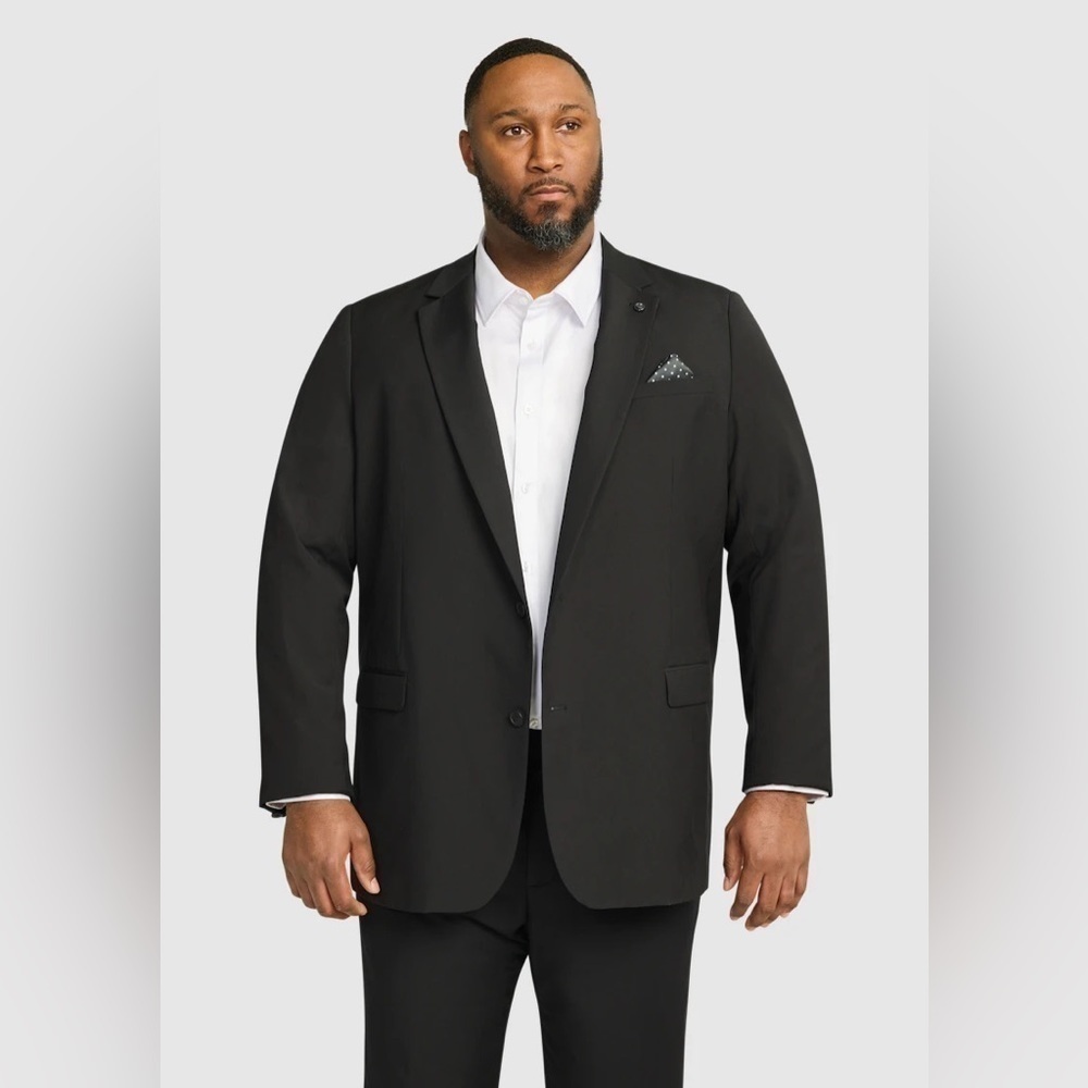 Johnny Bigg BLACK RAYMOND 2 BUTTON SUIT JACKET NEW
